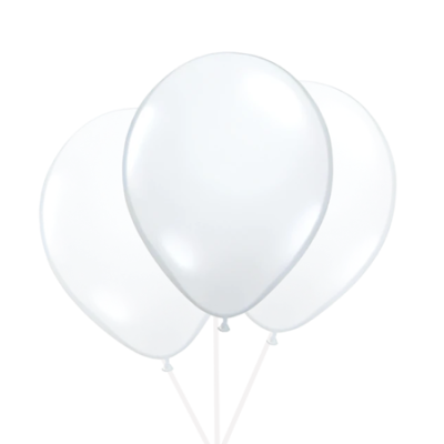 Classic 3pcs white Party Balloons