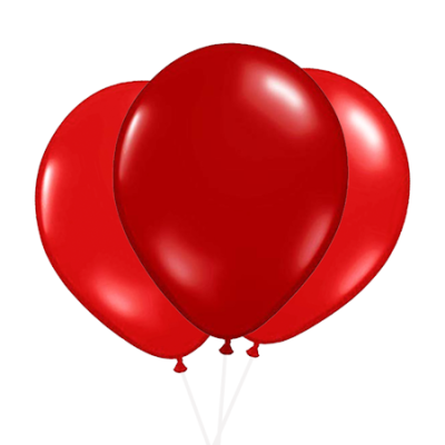 Classic 3pcs Red Party Balloons