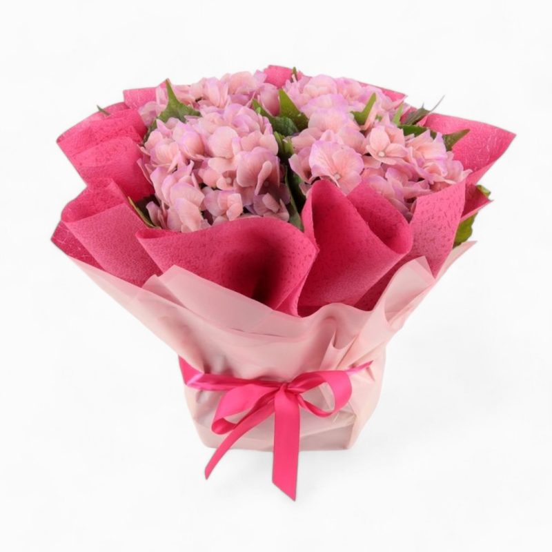Blushing Beauty Pink Hydrangea Bouquet