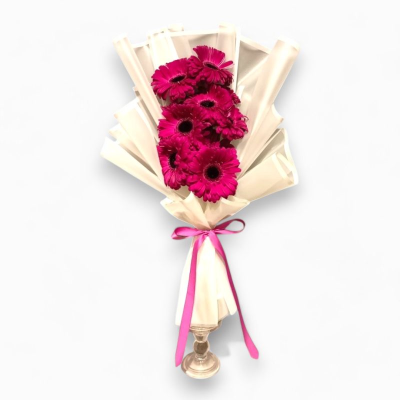 Elegant Hot Pink Gerbera Bouquet