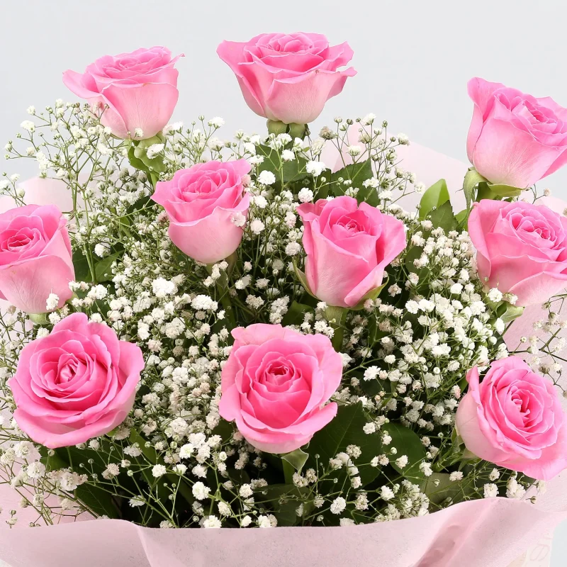 Eternal Grace Pink Rose Bouquet - Image 2