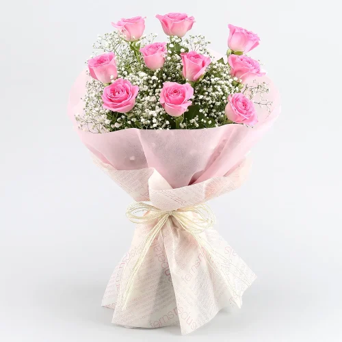 Eternal Grace Pink Rose Bouquet