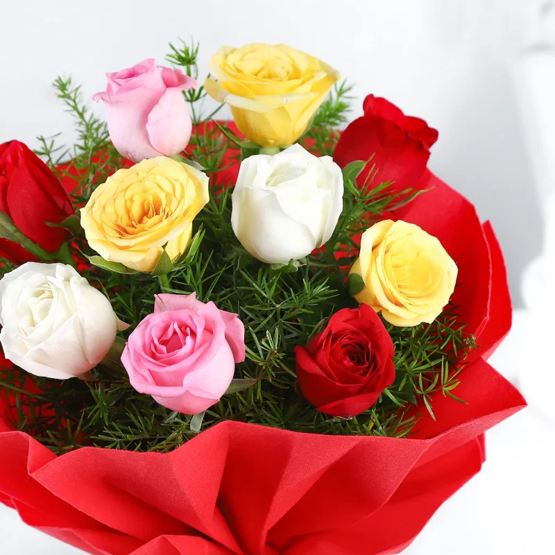 Radiance Reverie Mixed Rose Bouquet - Image 2