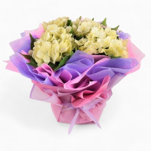 Sunshine Bliss Yellow Hydrangea Bouquet