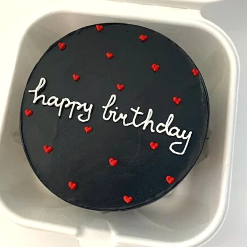 Heart Happy Birthday Mini Bento Cake - Chocolate - Image 2