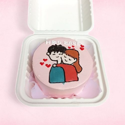 Couple Mini Cake - Pink