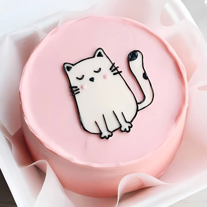 Cute Kitty Mini Bento Cake - Pink - Image 2