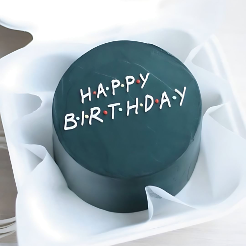 Friends Happy Birthday Mini Bento Cake - Blue