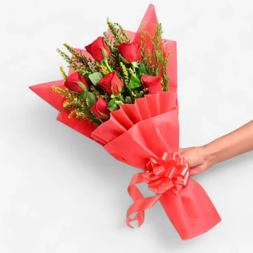 Radiant Red Roses Bouquet Elegance
