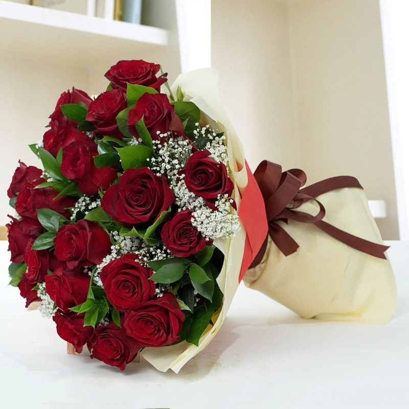 Lovely 20 Red Roses Bouquet