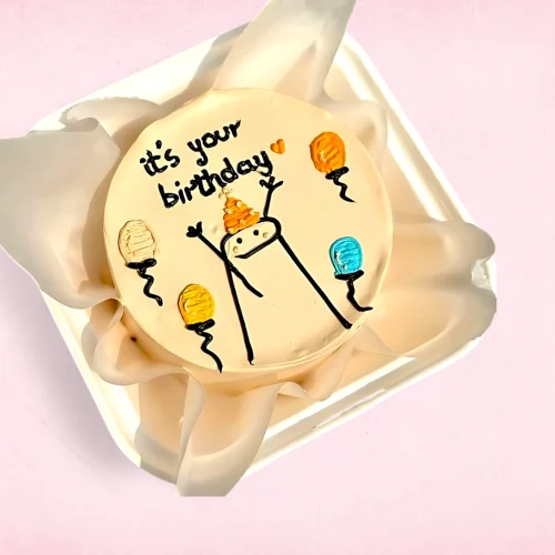 It's Your Birthday Mini Cake - Cream