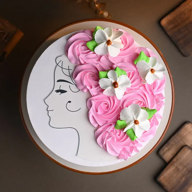 Blooming Beauty Vanilla Cake - Image 2