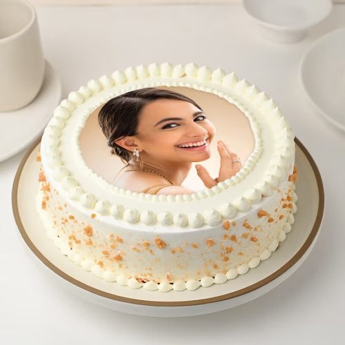 Butterscotch Photo Cake