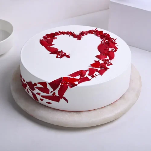 Warm Heart Embrace Vanilla Cake