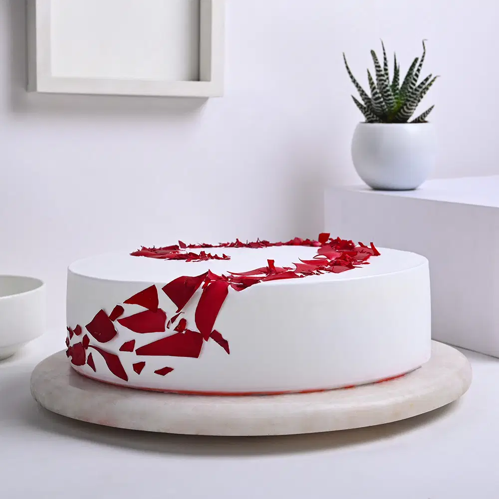 Warm Heart Embrace Vanilla Cake - Image 3