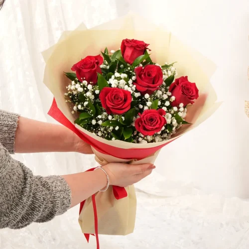 Red Love Roses Bouquet - Bouquet
