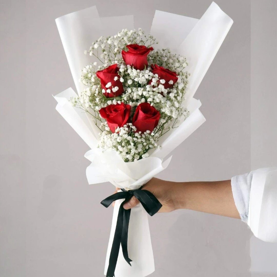 Blissful Red Rose Bouquet