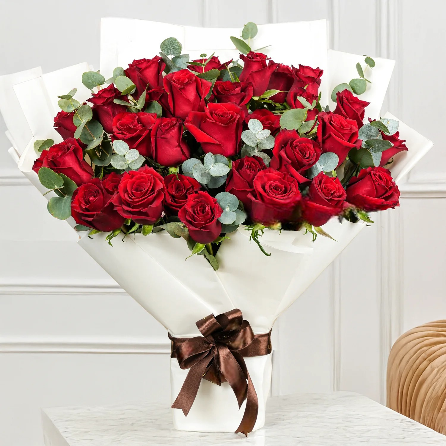 Charm of Red Roses Bouquet