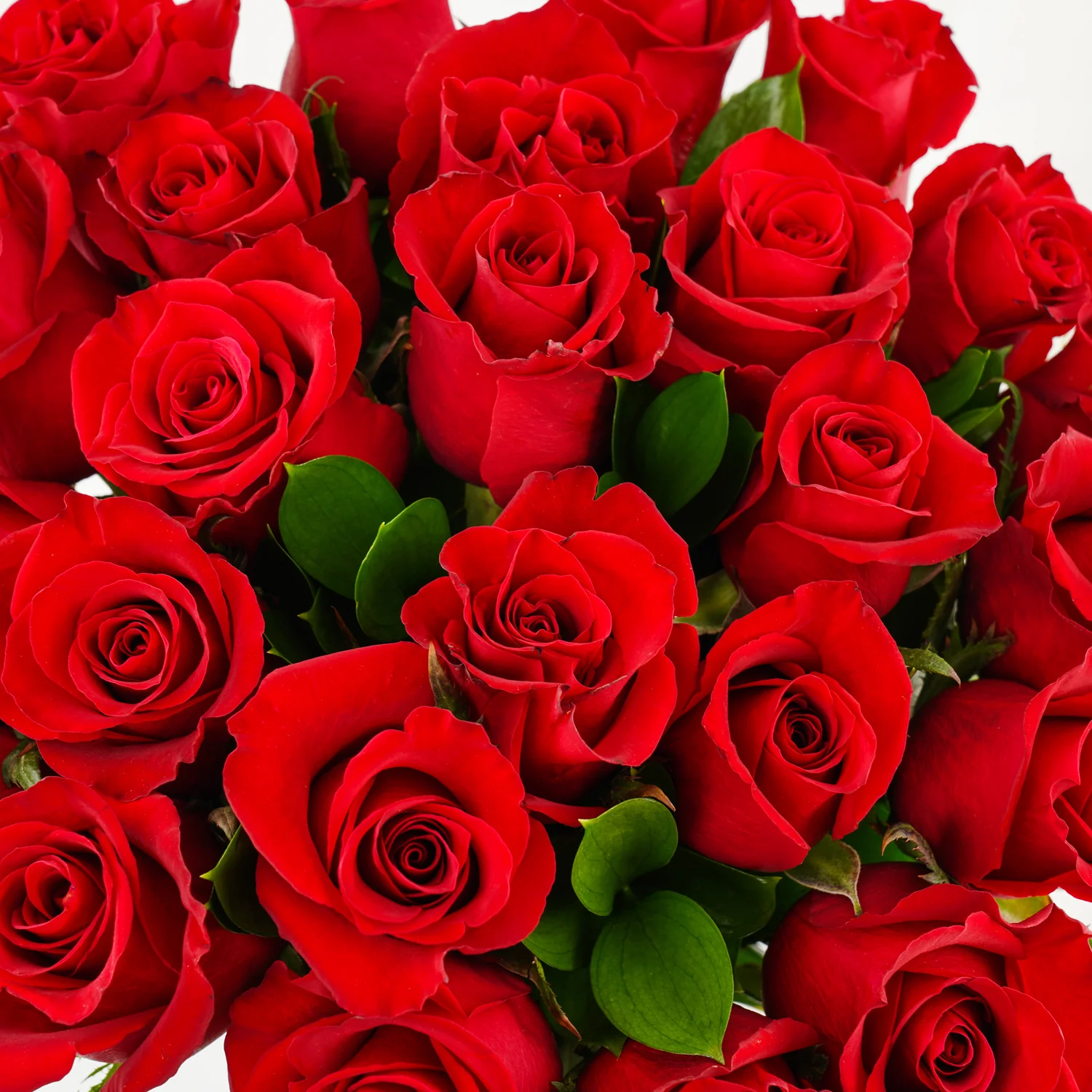 Romantic Red Rose Vase Arrangement - Image 3