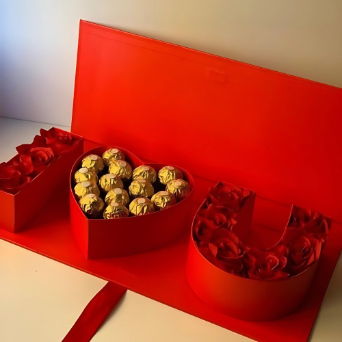 Eternal Love Gift Box – Roses & Chocolates