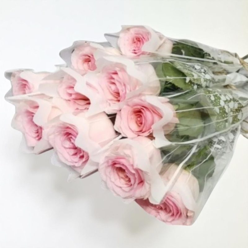 Elegant Single Pink Rose Wrap - Image 2