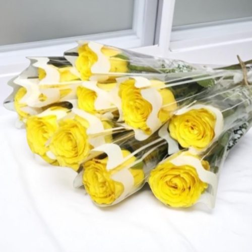 Elegant Single Yellow Rose Wrap