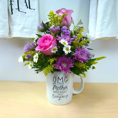Mother’s Love Floral Mug Arrangement