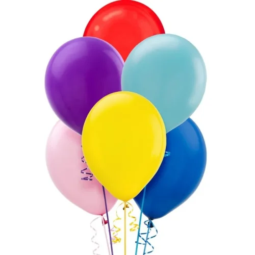 Mix Colorful Birthday Balloon Pack - 6pcs