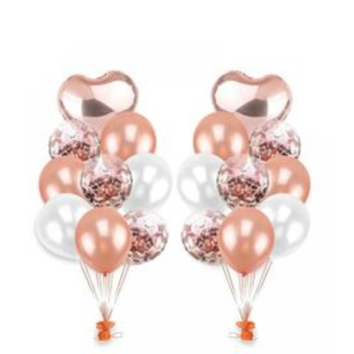 Rose Gold Balloon Set – 10 pcs - 2Set | Elegant Celebration Decor