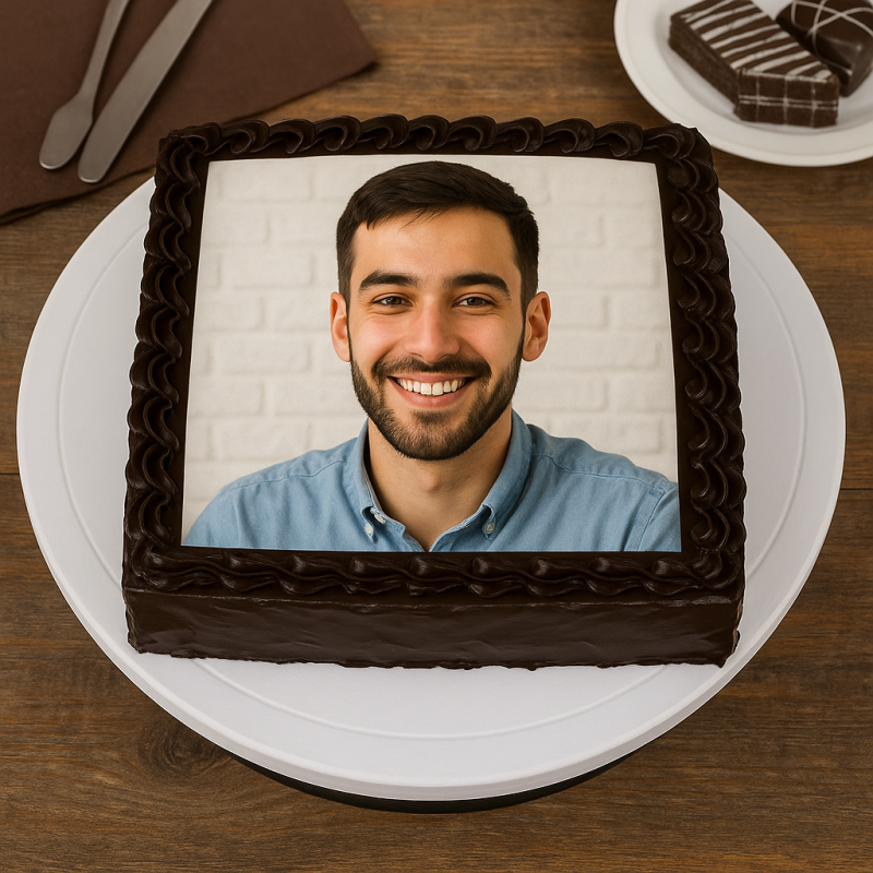ChocoFrame Photo Cake – Personalized Delight - Image 2