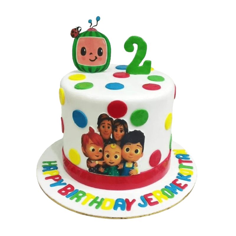 Coco Melon Design Kids Birthday Cake