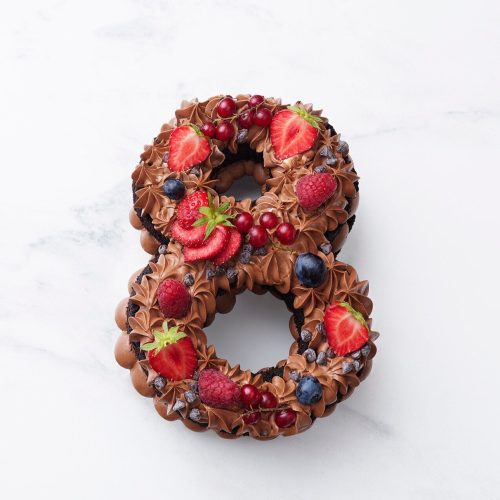 ChocoBerry Number Cake – Custom Age Delight