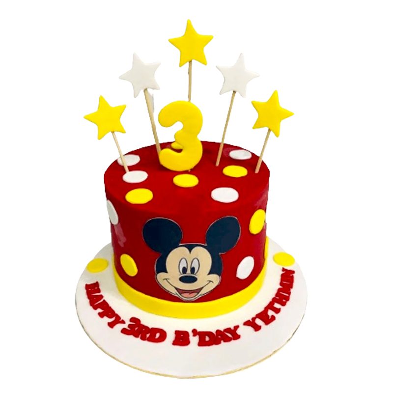 Micky Mouse Themed Kids Birthday Cake