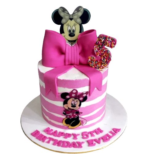 Minnie Mouse Themed Kids Birthday Cake
