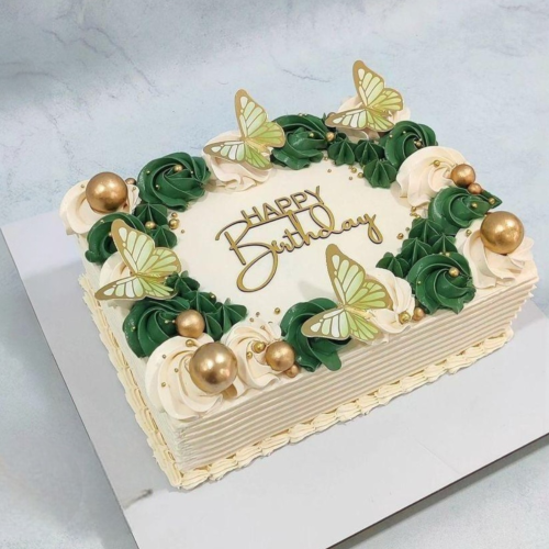 Elegant Garden Butterfly Cake (30x40 cm)