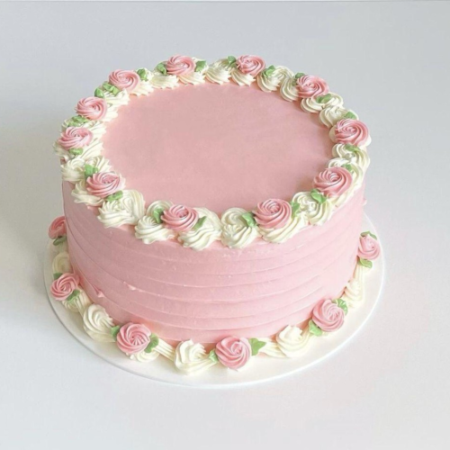 Blush Rosette Dream Cake