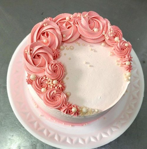Pearl Blush Bloom Cake