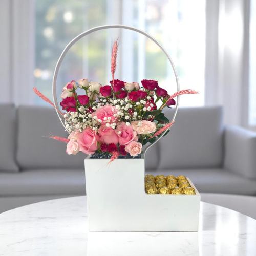 Pink Blooms Chocolates – Get Well Soon | الحمدلله على السلامة
