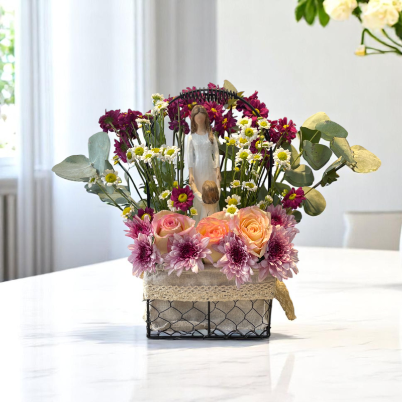 Graceful Moments Figurine Flower Arrangement