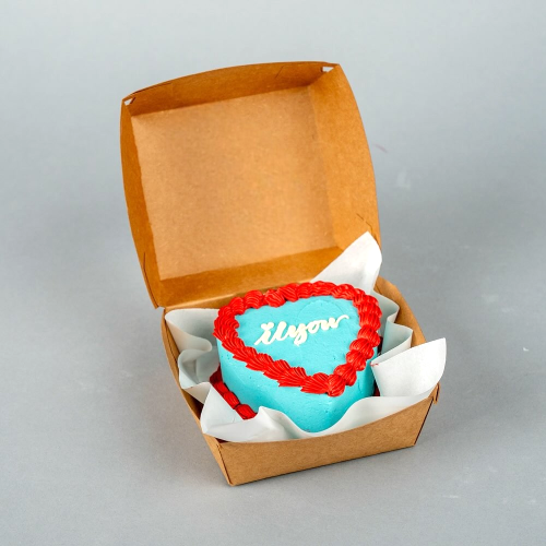 ILY Mini Bento Cake - Blue