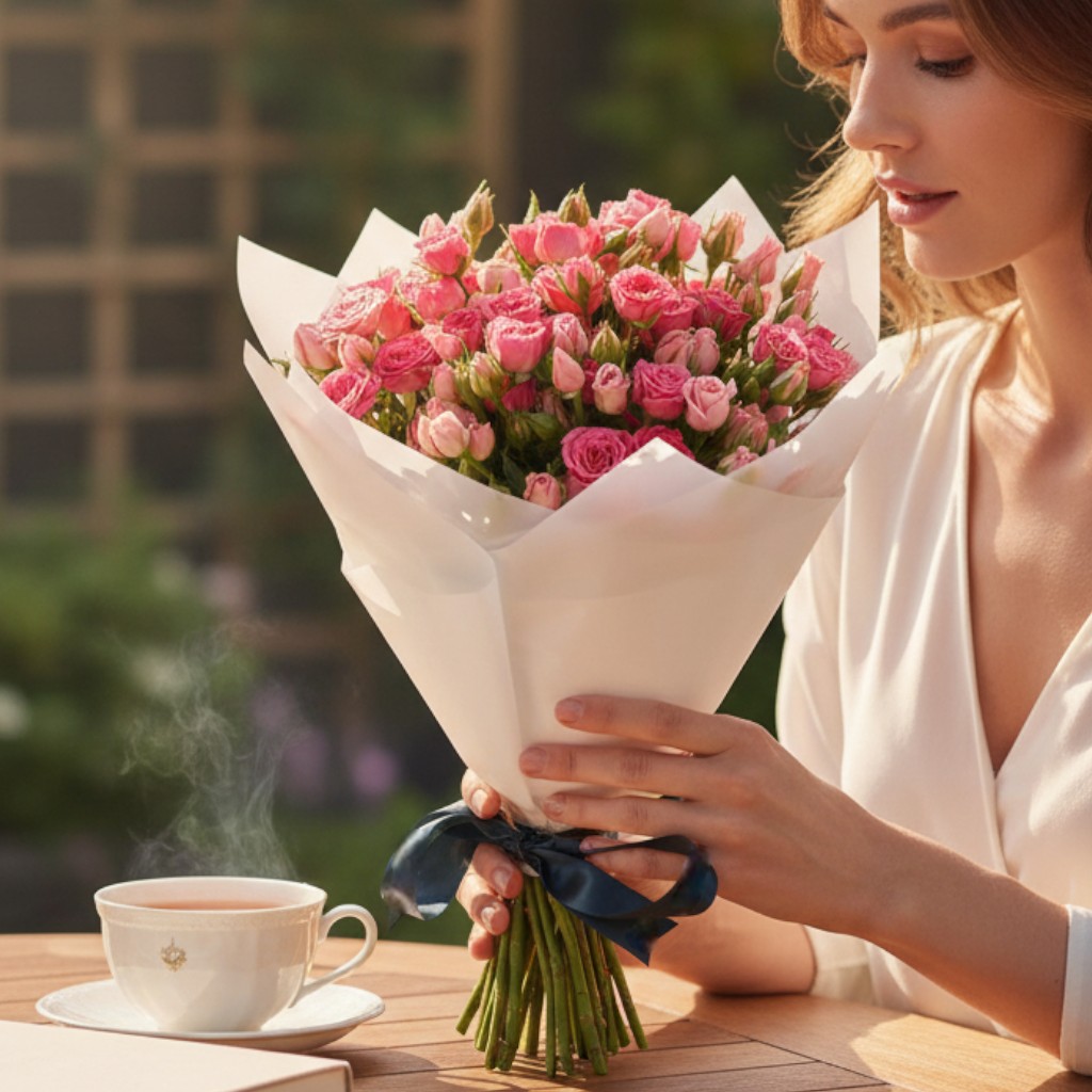 Baby Pink Charm Bouquet | 20 Flowers