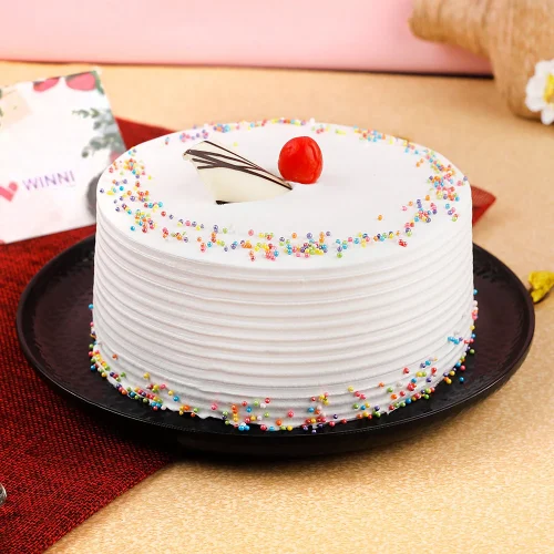 Whipped Vanilla Sprinkle Cake – 5 Inch