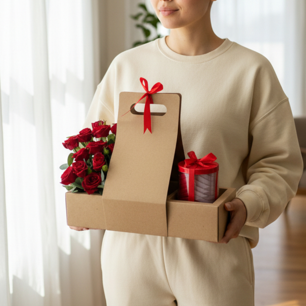 Baby Red Rose and Chocolate 12pcs Gift Box