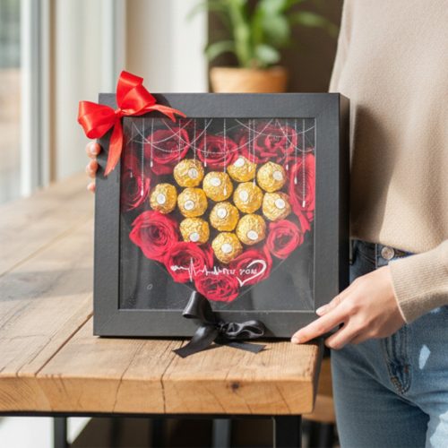 Black Heart – Rose & Ferrero Rocher Luxury Box