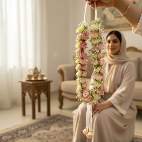 Blush Ivory Rose Garland