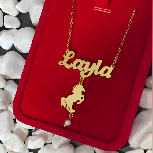 Custom Name Necklace Handmade Jewelry Kuwait - Personalized Gift with Symbol