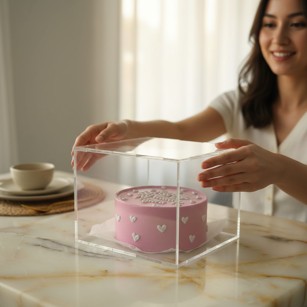 Pink Heart Mini Bento Cake - Pink - Image 3