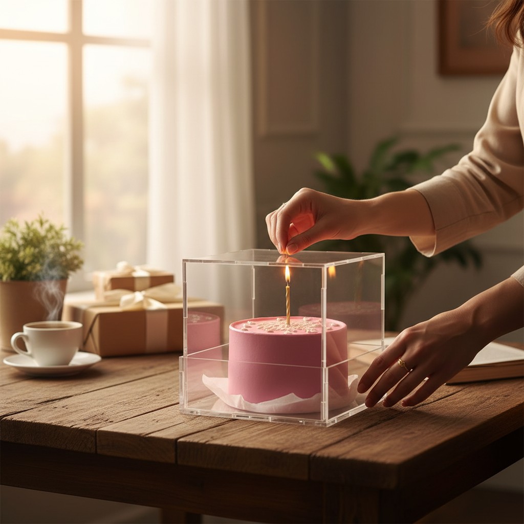 Pink Heart Mini Bento Cake - Pink