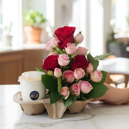 Coffee & Roses Gift Tray